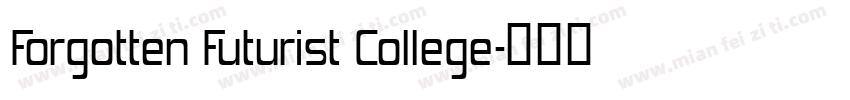 Forgotten Futurist College字体转换